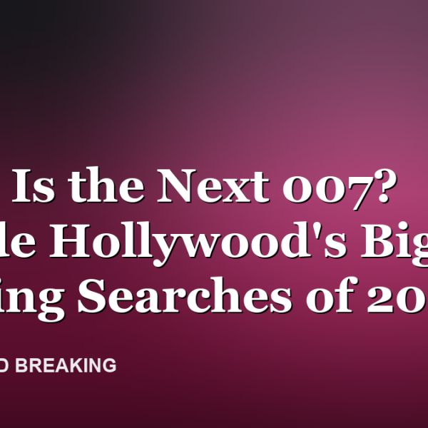 Who Is the Next 007? Inside Hollywood's Biggest Casting Searches of 2026